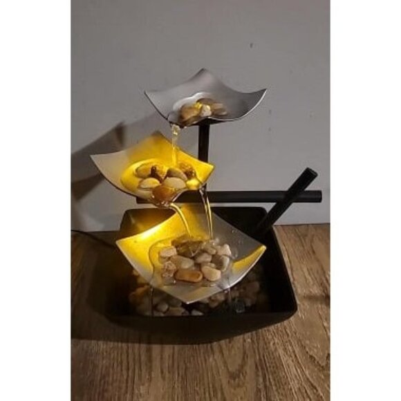New Tabletop Water Fountain, Home Décor Soothing Sound Machine - Automatic - Picture 1 of 3